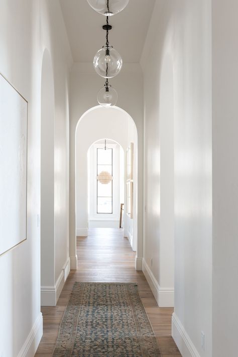 Studio Mcgee Hallway Lighting, Studio Mcgee Hallway, Long Hallway Lighting, Mcgee Lighting, Entry Hall Lighting, Studio Mcgee Lighting, Everly Pendant, Hallway Pendant Lighting, Corridor Lighting