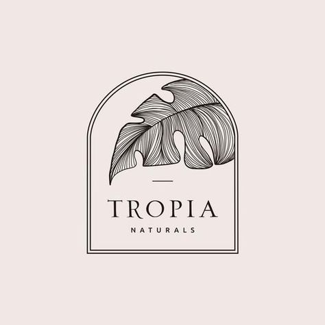 Free Logo Maker | Create Your Logo in 5 Minutes - Fiverr #label #simpledesign #company Botanical Branding, Bohemian Branding, Tropical Logo, Logo Typo, Alphabet Logo, Plant Logos, Inspiration Logo Design, Create Logo, Small Business Logo