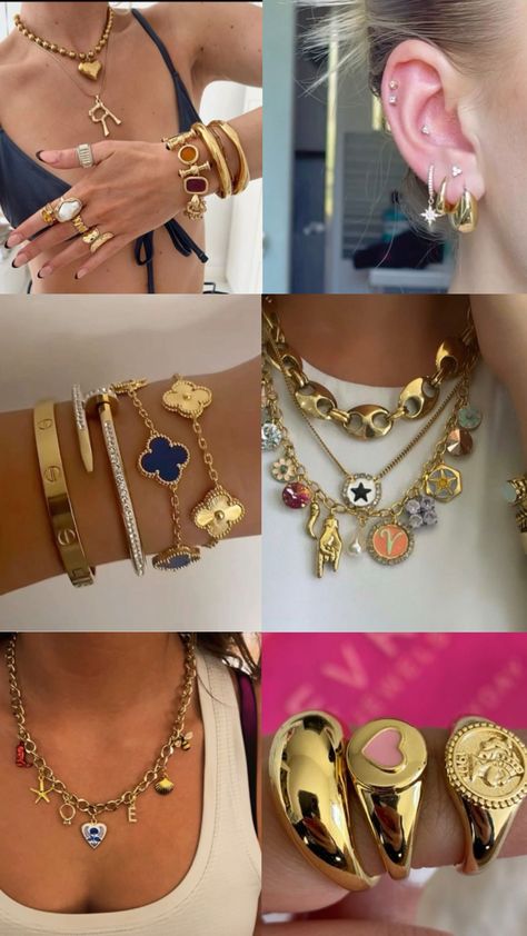 to have this kind of jewelry💞 Jewelry Tour, Chunky Jewelry, Jewelry Inspo