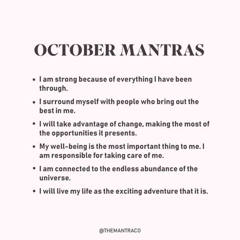 Morning Mantra, Bullet Journal Banner, Morning Meditation, Manifestation Board, Bible Quotes Prayer, Positive Self Affirmations, October 1, Take Care Of Me, Before Bed