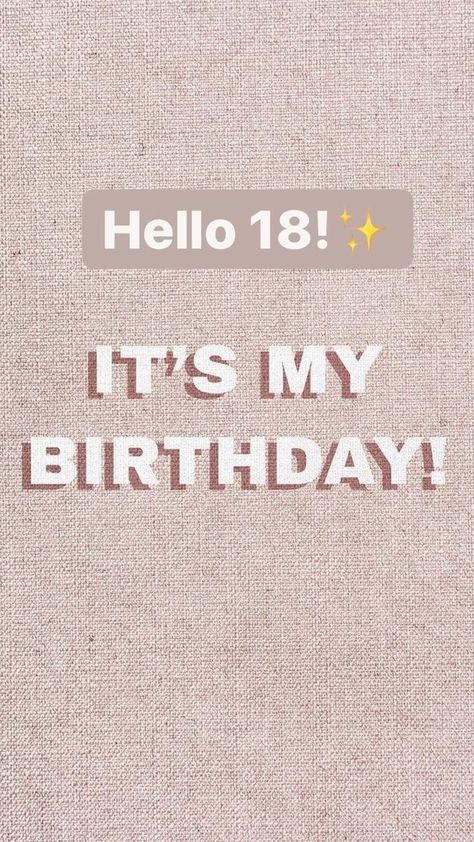 Hello 18th Birthday, It's My 18th Birthday, Surprise Birthday Decorations, Happy 18th Birthday, Happy Birthday 18th, Birthday Vibes, Birthday Quotes For Me, Birthday Icon, March Born