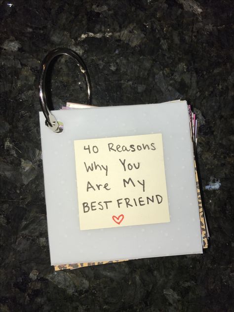 40 Reasons Why You Are My Best Friend 💕💕 Things I Love About My Best Friend, Thoughtful Best Friend Gifts Birthday, Thoughtful Gifts For Best Friend, 30 Reason Why You Are My Best Friend List, Gifts For Your Best Friend Christmas, Reasons Why You Are My Best Friend, Diy Farewell Gifts For Best Friend, Sentimental Best Friend Gifts, Best Friend Anniversary