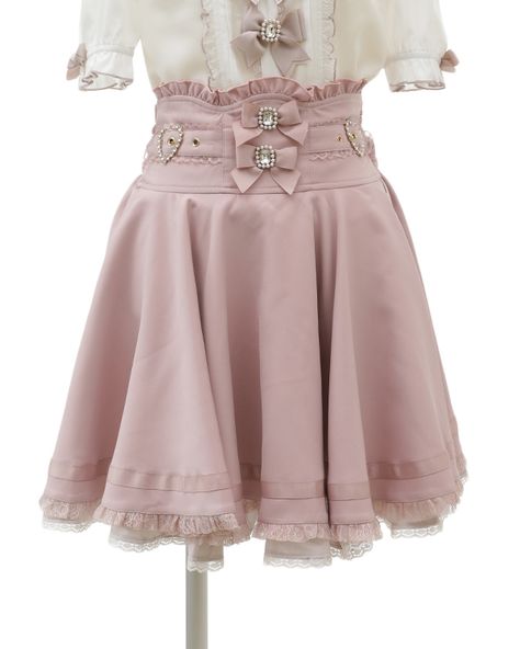 LIZ LISA Official Online Store Girly Fashion｜ Tokyo Kawaii Life Pleated Skirt Y2k, Kawaii Skirt, Tokyo Kawaii, Blusas Top, Women Lace Blouse, Kei Fashion, Bow Skirt, High Waisted Pleated Skirt, Skirt Y2k