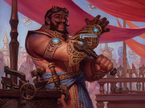 Glint-Sleeve Artisan - MtG Kaladesh Art (I named him Kevin) Artificer Dnd, Unearthed Arcana, Magic: The Gathering, Dnd Classes, Mtg Art, Dungeons Dragons, Dungeons And Dragons Characters, Upcoming Books, High Fantasy