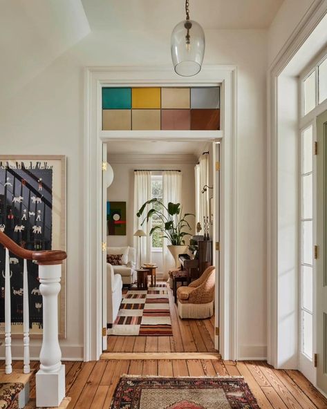 Interiors • Instagram Flooring Hallway, Charleston Interior Design, Updated Colonial, Colonial Home Interior, Art Deco Aesthetic, Mid Century Home, Wood Turning Lathe, Century Home, Table Saw