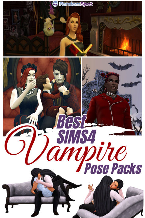 Custom Vampire pose packs for The Sims 4. Check out the whole list linked here for loads of custom poses to try out for TS4 storytelling Sims 4 Vampire Challenge, Sims 4 Vampire Base Game, Sims 4 Mods Vampires, Sims 4 Vampire Poses, S4cc Vampire, Ts4 Vampire Poses, Sims 4 Vampire, Young Adult Romance Novels, Jumping Poses