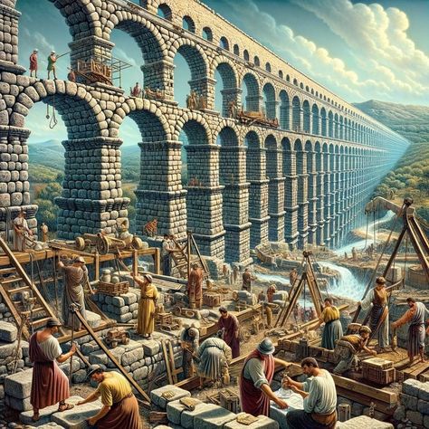 Building a Roman aqueduct #buildings #construction #architecture #architecturephotography #rubicon #romanempire #roman #rome #emperor… | Instagram Roman Buildings, Rome History, Roman Aqueduct, Construction Architecture, Roman Architecture, Roman History, History Pictures, Lego Building, Ancient Architecture