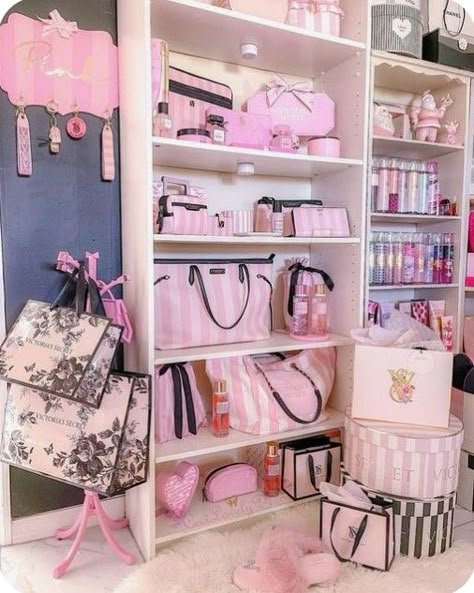 Victoria’s Secret Room Decor, Victorias Secret Room Decor, Victoria Secret Theme Room, Victorias Secret Bedroom Theme, Victorias Secret Room Aesthetic, Victoria’s Secret Bedroom, Victoria Secret Decor, Victoria Secret Aesthetic Room, Victoria Secret Inspired Room