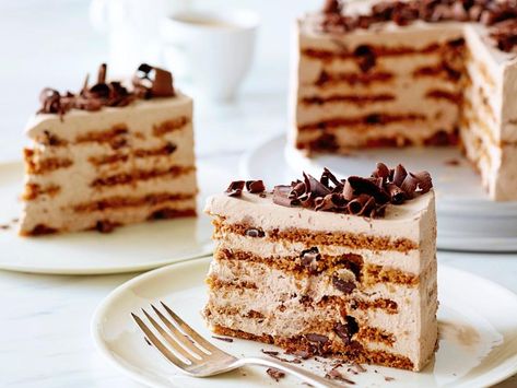 Chocolate Icebox Cake, Icebox Cake Recipes, Coconut Dessert, Ina Garten Recipes, Mocha Chocolate, Torte Cupcake, Delectable Desserts, Icebox Cake, Pudding Desserts