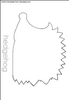 Hedgehog Outline, Hedgehog Hibernation, Animals That Hibernate, Hedgehog Craft, Outline Template, Animal Outline, Felt Animal Patterns, Animal Templates, Felt Books