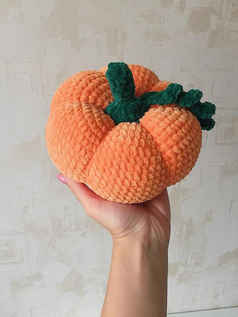 Halloween decoration big plushie crochet pumpkin funny baby | Etsy Pumpkin Pillow Crochet Pattern, Pumpkin Pillow Crochet, Crochet Pumpkin Pillow, Crochet Halloween Decorations, Halloween Baby Gift, Crochet Fall Decor, Pig Plushie, Pumpkin Funny, Plushie Crochet