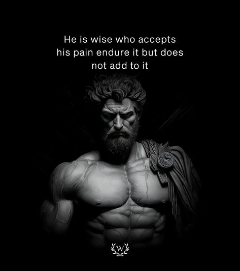 The wisdom lies in not exacerbating the pain through negative thoughts or actions, promoting a mindset of acceptance and constructive coping. A true wisdom involves navigating pain with strength and without adding unnecessary suffering. • • Wefomb Meaning - "The quality of achieving goals with every fiber of one's being" • • • WEFOMB is a brand that inspire and motivate you to surpass your limit to achieve dreams, so if you wish to be motivated by the best follow us on our journey on becoming... Pain Motivation, Perfect Man Quotes, Man Quotes, Be Motivated, Book Titles, Anime Quotes Inspirational, Positive Quotes For Life Motivation, Books For Self Improvement, Warrior Quotes