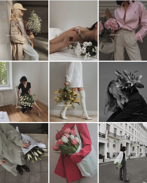 Flowers Feed, Flower Shop Interiors, Floral Designs Arrangements, Spring Photoshoot, Flower Photoshoot, Flowers Instagram, Instagram Graphics, Instagram Feed Ideas Posts, Branding Photoshoot Inspiration