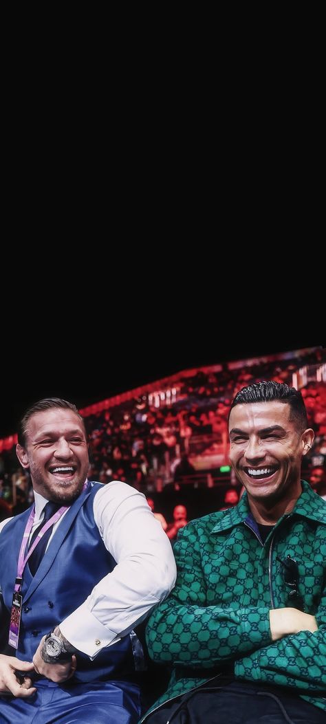 Ronaldo and mcgregor laughing at boxing match wallpaper 4k background lockscreen full hd image Conor Mcgregor Wallpaper Hd, Conor Mcgregor Wallpaper, Conner Mcgregor, G.o.a.t Wallpaper, Match Wallpaper, Background Lockscreen, Connor Mcgregor, Ronaldo Wallpaper, Ronaldo Goals