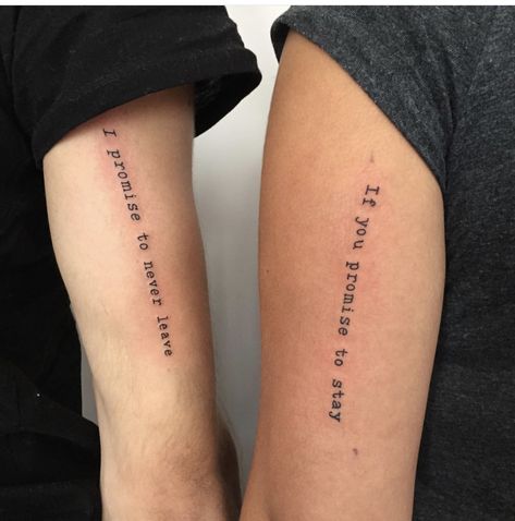 Matching Quote Tattoos, Tattoos With Deep Meaning, Couple Tattoos Unique Meaningful, Love Quote Tattoos, Couple Tattoos Love, Small Couple Tattoos, Cute Couple Tattoos, Couple Tattoos Unique, Female Tattoos