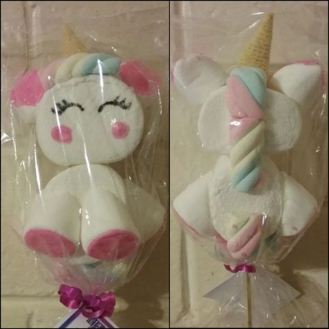 Large Unicorn Marshmallow pop Dessert Treats, Marshmallow Pops, Dessert, Cake