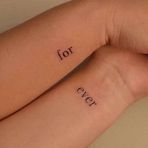 Matching Friendship Tattoos, Always Tattoo, Maching Tattoos, Forever Tattoo, Matching Best Friend Tattoos, Herz Tattoo, Bff Tattoos, Matching Couple Tattoos, Парные Тату