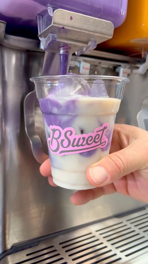 mybsweet on Instagram: If you’re a fan of horchata then you’re going to love our UBE HORCHATA‼️💜 Just when you thought horchata couldn’t get any better! 😉 Who’s… Ube Horchata, Dunkin Donuts Coffee Cup, Re A, Doja Cat, A Fan, Shot Glass, Fan, Coffee, Tableware