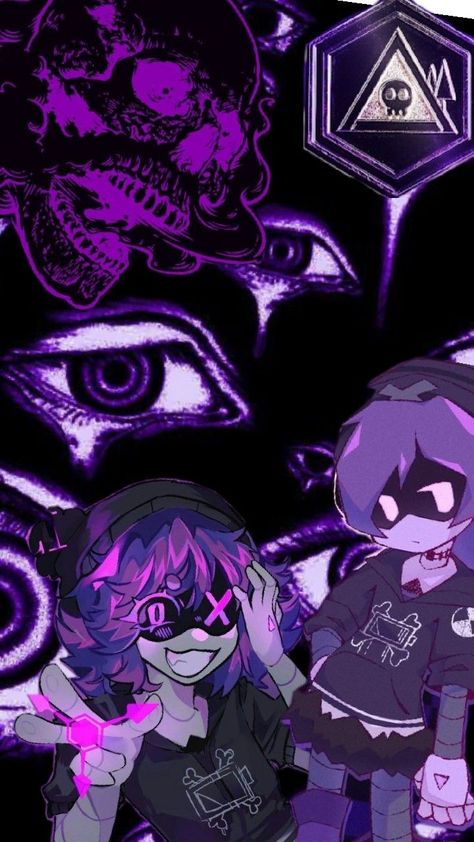 uzi skull purple eye & purple Uzi Wallpaper, Phone Wallpaper, Purple, Anime