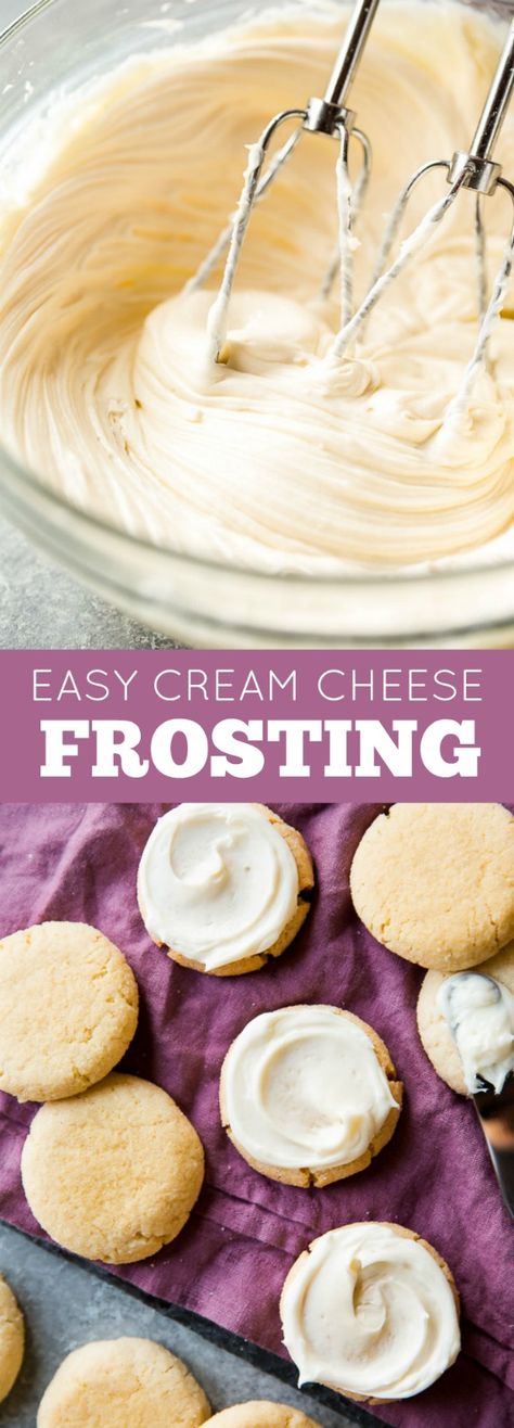 Frosting For Sugar Cookies, The Best Cream Cheese Frosting, Best Cream Cheese Frosting, Banana Frosting, Coconut Cakes, Cream Cheese Sugar Cookies, Frosted Cookies, Dessert Recipies, Homemade Frosting