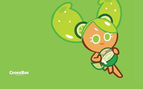 Lime Cookie Lime Cookie Run, Opposite Art, Aphmau Wallpaper, Lime Cookies, Cookie Kingdom, Orange Cookies, Green Characters, Strawberry Cookies, Cookie Time