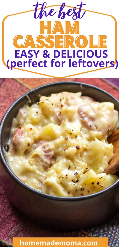 Ham And Noodles Crockpot, Casseroles Using Leftover Ham, Dinner Ideas With Sliced Ham, Leftover Ham Casserole Dinners Easy Recipes, Easy Ham Casserole Recipes For Dinner, Ham And Potatoes Casserole Recipes, Potato Ham Onion Casserole, Dishes To Make With Leftover Ham, Recipe Leftover Ham