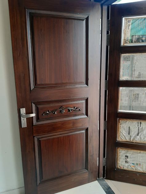 www.youtube.com/c/woodworkingidea Polish Door Design, Door Polish Wooden, Wooden Main Door, Doors Design, Wooden Main Door Design, Main Door Design, Wood Polish, Main Door, Sliding Glass Door