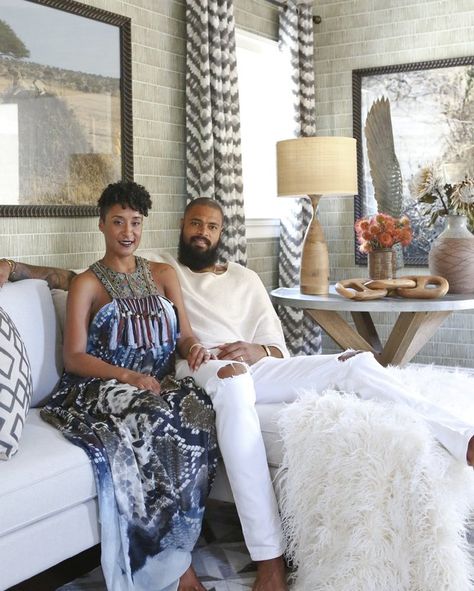 Designer Q&A: Jeff Andrews and NBA Star Tyson Chandler | Wayfair Kitchen Ideas Halloween, Afro Bohemian Style Decor, African Decor Living Room, African Living Rooms, Modern African Decor, African Room, Victorian Bohemian Decor, Fall Ideas Decorating, Tyson Chandler