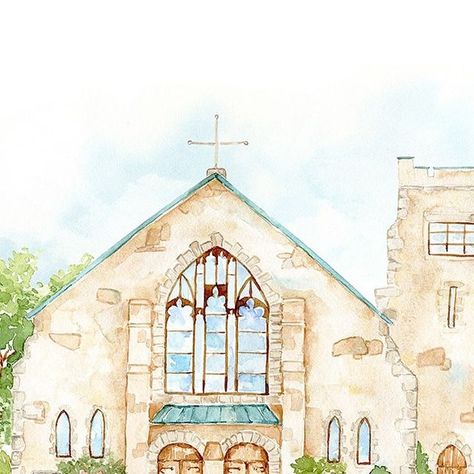 MariGraphic boutique on Instagram: "Wedding venue - “St. John the Baptist - Sacred Heart Church” #watercolorillustration #watercolorwedding #watercolorweddinginvitation #weddinginspiration #weddinginvitations #customweddinginvitations #customwedding #etsy #etsyshop #danielsmith #danielsmithwatercolors" John The Baptist, Watercolor Wedding Invitations, Custom Watercolor, Custom Wedding Invitations, Watercolor Wedding, Watercolor Illustration, Custom Wedding, Wedding Venues, Wedding Inspiration