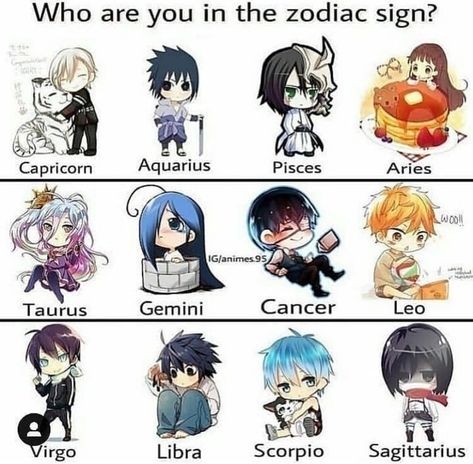 Anime Scenarios, Anime Horoscope, Taurus Memes, Zodiac Signs Pictures, Zodiac Sign Fashion, Zodiac Characters, Anime Zodiac, Zodiac Signs Capricorn, Zodiac Signs Pisces