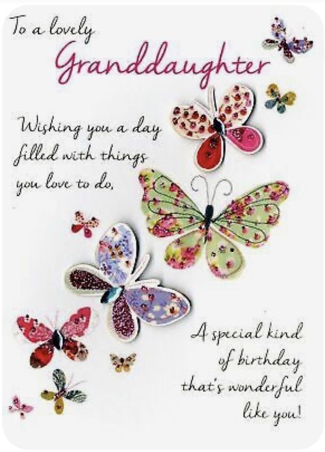 Grandaughter Birthday Wishes, Happy Birthday Granddaughter, Birthday Granddaughter, Granddaughter Quotes, Birthday Verses, Free Birthday Card, Happy Birthday Wishes Quotes, Granddaughter Birthday