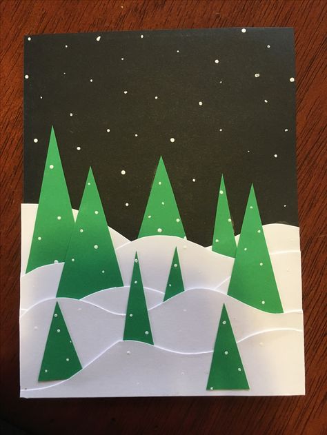 Christmas card Christmas Card Ideas, Fun Christmas Cards, Christmas Cards Kids, Handmade Christmas Tree, Homemade Christmas Cards, Navidad Diy, Christmas Card Crafts, Christmas Tree Cards, Xmas Card