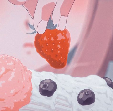 Strawberry Aesthetic, Collage Mural, 귀여운 음식 그림, Soft Pink Theme, Japon Illustration, Pastel Pink Aesthetic, A Silent Voice, Pink Themes, Cute Anime Wallpaper