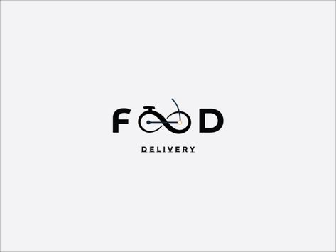 Food Delivery Logo by Lynx Plus on Dribbble Food Delivery Logo, Delivery Logo, Bike Food, Lounge Logo, Logo Service, Negative Space Logos, Food Delivery App, Food Logo Design, Drinks Logo