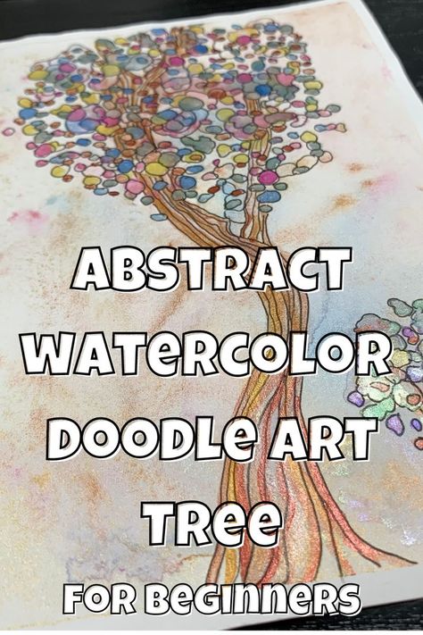 Doodle Art Tree, Whimsical Trees, Whimsical Tree, Watercolor Tree, Art Tree, How To Paint, Work For You, Abstract Watercolor, Doodle Art