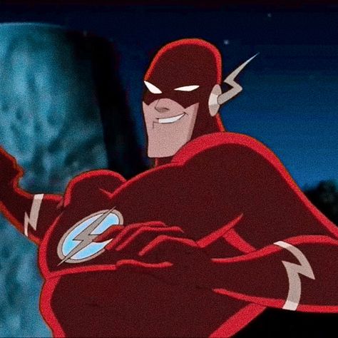 The Flash Justice League Unlimited, Justice League Unlimited Flash, Aesthetic Superhero, Flash Icon, Flash Family, Biker Guys, Justice League Animated, Dc Animated, Hot Biker Guys