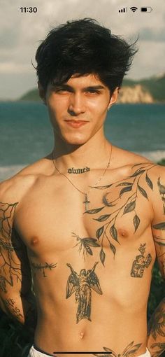 Clavicle Tattoo, Armband Tattoos, Torso Tattoos, Clever Tattoos, Wrist Tattoos For Guys, One Piece Tattoos, Tattoo Inspiration Men, Chest Piece Tattoos, Chest Tattoo Men