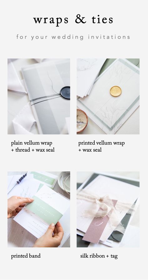 Diy Wedding Invitations Vellum Wrap, Diy Belly Bands For Invitations, Vellum Wrapped Wedding Invitations With Ribbon, How To Package Wedding Invitations, Wedding Invitation Band, Wedding Invitation Belly Band Ideas, Vellum Wedding Invitations With Ribbon, Diy Belly Band Invitation, Wedding Invitation Wrapping Ideas