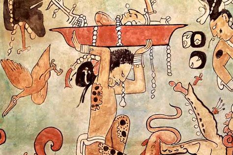 Mayan Mural, San Bartolo, Bicycle Tattoo, Maya Art, Mayan Art, Ancient Maya, Archaeology News, Ancient Origins, Art And Architecture