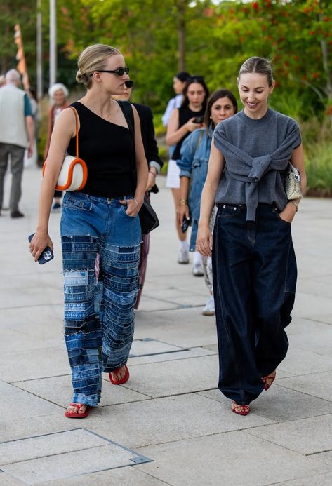 Copenhagen Fashion Week Spring 2025: Street Style, Photos – Footwear News 2025 Runway, Alice Dellal, Copenhagen Spring, Fashion London, Fashion Newsletter, Black Ballerina, Cream Pants, Miller Sandal, Street Style Photos