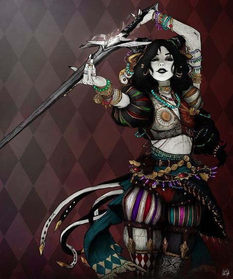 Changeling Warlock, Warlock Tiefling, Female Warlock, Tiefling Woman, Dark Carnival, Dnd Bard, Larp Ideas, Tiefling Bard, Dnd Npc