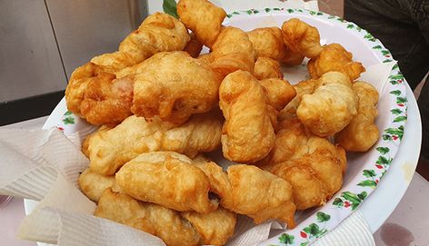 ZEPPOLE RECIPE | Zippoli Calabrese (Fried Dough with Anchovy) Zeppoli Recipe, Zeppole Recipe, Savory Donuts, Fried Donuts, Pizza Fries, Oven Roasted Potatoes, Fried Dough, Honey And Cinnamon, Anchovies