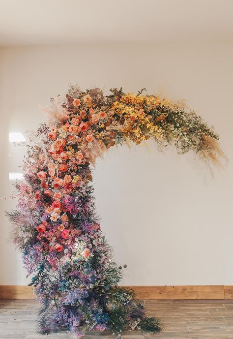 Persephone Wedding, Wedding Floral Arch, Las Vegas Wedding Photos, Rustic Tables, Floral Archway, Floral Arch Wedding, Photoshoot Backdrops, Flower Arch, Wedding Backdrop Design