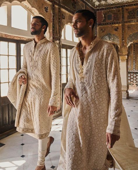 Kids Sherwani, Wedding Guest Men, India Fashion Men, Wedding Kurta, Wedding Kurta For Men, Grad Outfits, Bride And Groom Outfits, Gents Kurta Design, Embroidery Fashion Detail