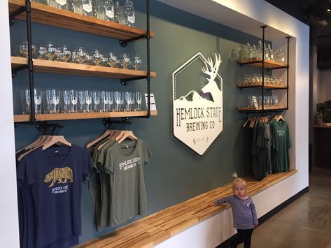 Shoreline Area News: Hemlock State Brewery opens in Mountlake Terrace Restaurant Merchandise, Brewery Merchandise, Merchandise Display, Brewery Design, Pint Of Beer, Merchandising Displays, Retail Display, Brewing Co, Non Alcoholic Drinks