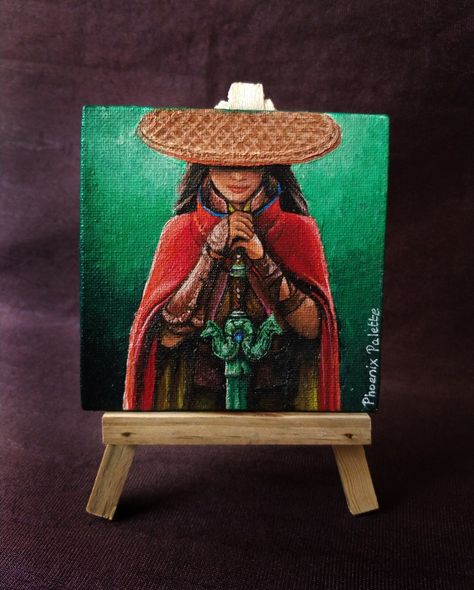 Disney Princess Acrylic Painting, The Last Dragon, Mini Canvas Art, Mini Canvas, Mulan, Acrylic Painting, Canvas Painting, Canvas Art, Disney Princess