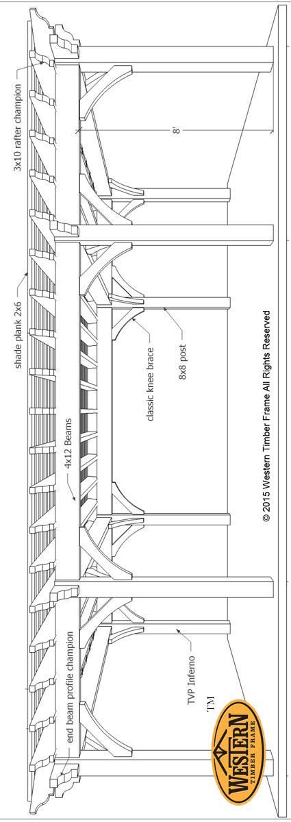 Plan for a 16′ x 32′ Over Size Timber Frame DIY Pergola Timber Frame Pergola, Diy Pergola Kits, Timber Pergola, Pergola Diy, Car Port, Patio Pergola, Building A Pergola, Metal Pergola, Wood Pergola