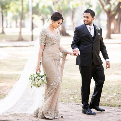 Veil Trail Shots Of Brides for a  Maharani Look  #shaadisaga #shaadiseason #wedding #indianwedding #bride #bridesmaids #bridegroom #floral #weddingdecor  #weddingphotography #wedding #lehenga #kurta #weddingdecor #bridalveil #veil #lehenga #deisgnerwear #bridallehenga Bridal Saree Sabyasachi, Pastel Colour Saree, Saree Pastel, White Saree Wedding, Saree Sabyasachi, Christian Wedding Dress, White Sarees, Christian Bridal Saree, Engagement Saree