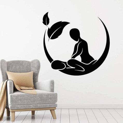 Therapy Stickers, Massage Art, Massage Room Design, Massage Room Decor, Massage Logo, Spa Relaxation, Salon Wall Art, Massage Room, Decoration Stickers