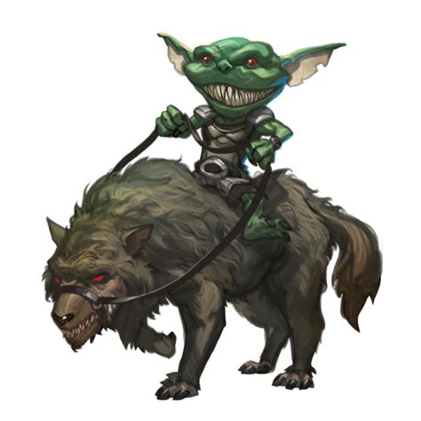 Goblin Rider, Goblin Art, Heroic Fantasy, Dnd Monsters, Fantasy Races, D&d Dungeons And Dragons, Dungeons And Dragons Homebrew, Fantasy Monster, Fantasy Rpg